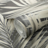 Veer Decor Calvado Palm Black Wallpaper 8414-VRINC-AC3