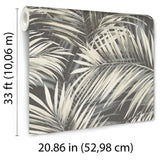 Veer Decor Calvado Palm Black Wallpaper 8414-VRINC-AC3