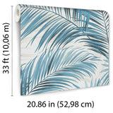 Veer Decor Calvado Palm Blue Wallpaper 8414-VRINC-AC4