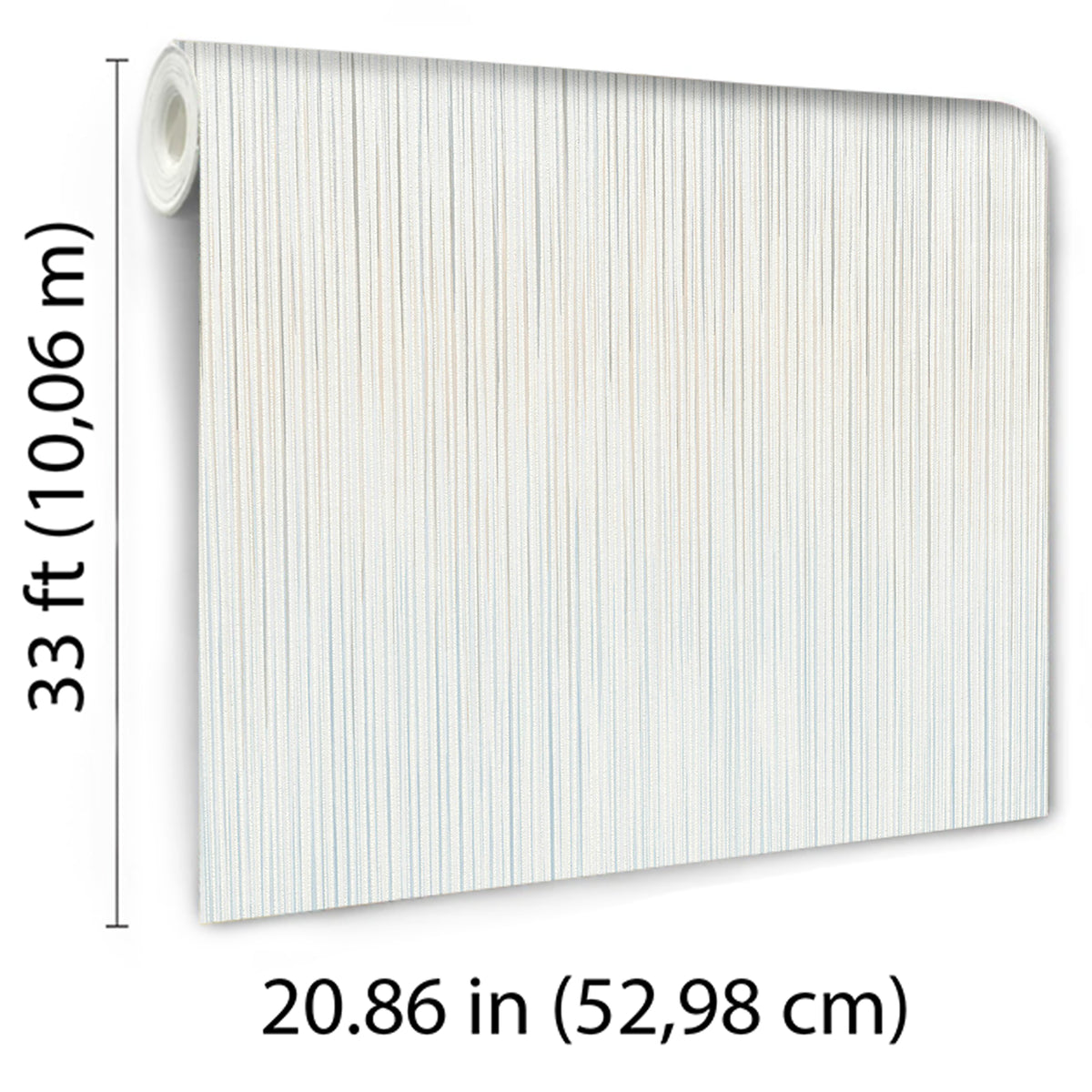 Veer Decor Ravello Raised Stria Blue Wallpaper 8414-VRINC-AD