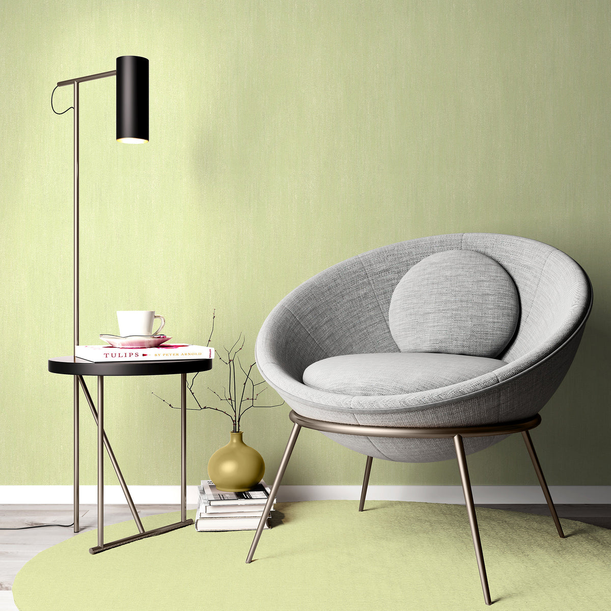 Veer Decor Solano Raised Texture Green Wallpaper 8414-VRINC-