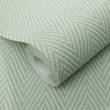 Veer Decor Varella Chevron Stripe Green Wallpaper 8414-VRINC