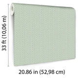 Veer Decor Varella Chevron Stripe Green Wallpaper 8414-VRINC