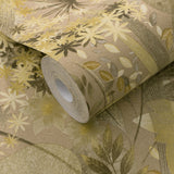 Veer Decor Secret Grove Yellow Wallpaper 8415-VRSG-AB2