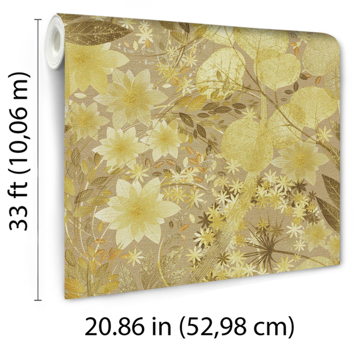 Veer Decor Secret Grove Yellow Wallpaper 8415-VRSG-AB2