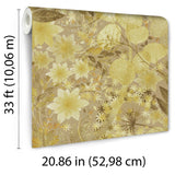 Veer Decor Secret Grove Yellow Wallpaper 8415-VRSG-AB2