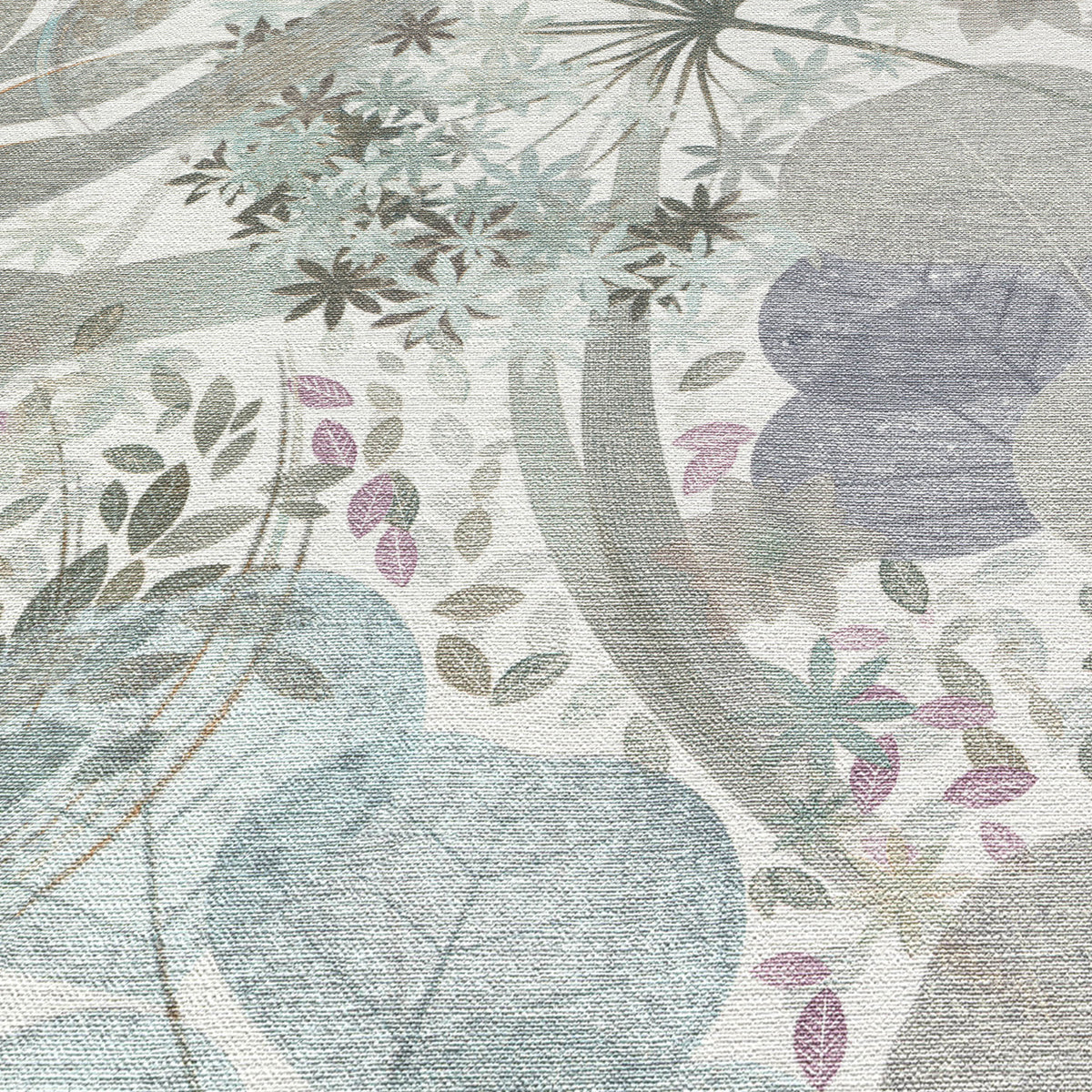 Veer Decor Secret Grove Blue Wallpaper 8415-VRSG-AB3