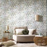 Veer Decor Secret Grove Blue Wallpaper 8415-VRSG-AB3