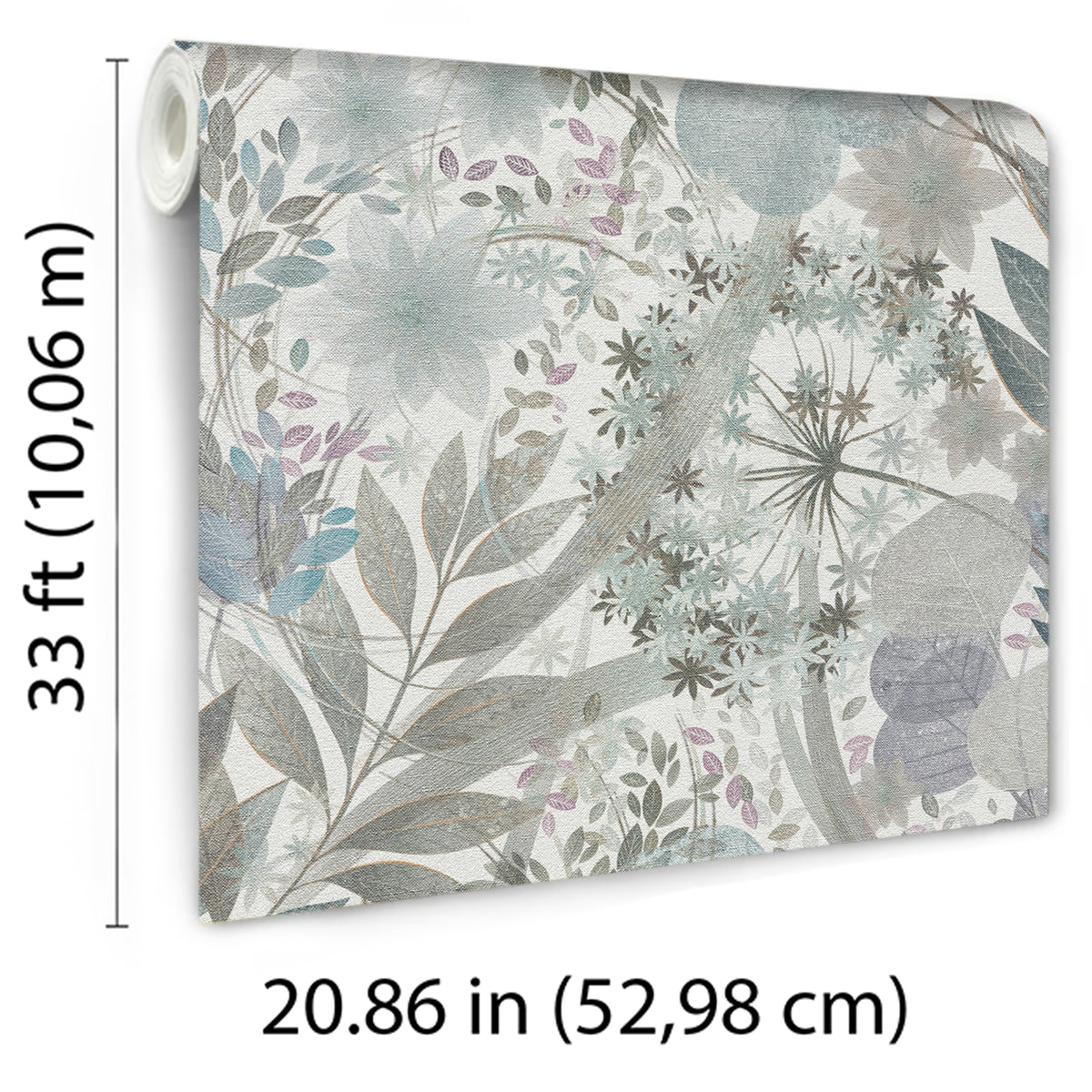 Veer Decor Secret Grove Blue Wallpaper 8415-VRSG-AB3