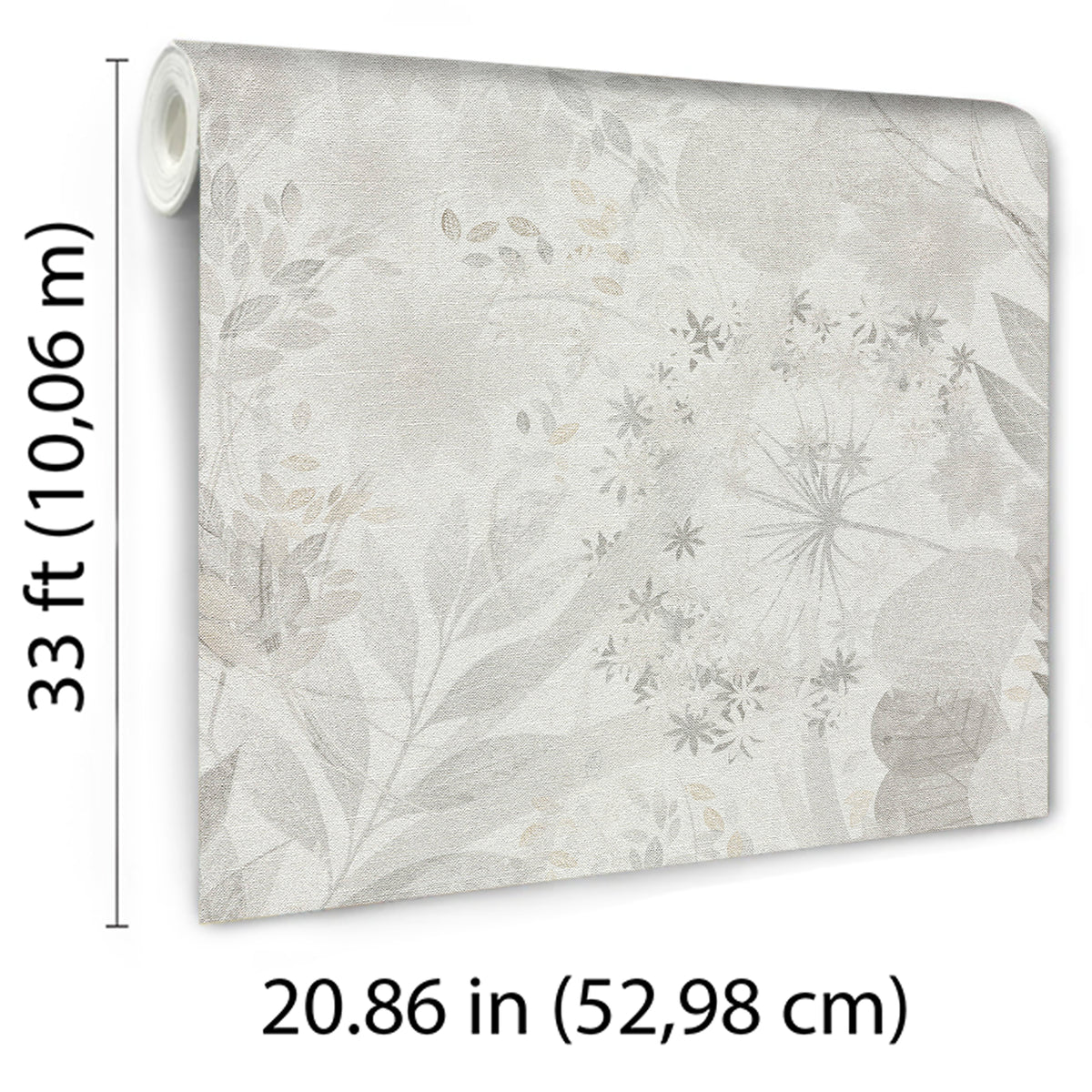 Veer Decor Secret Grove Gray Wallpaper 8415-VRSG-AB4