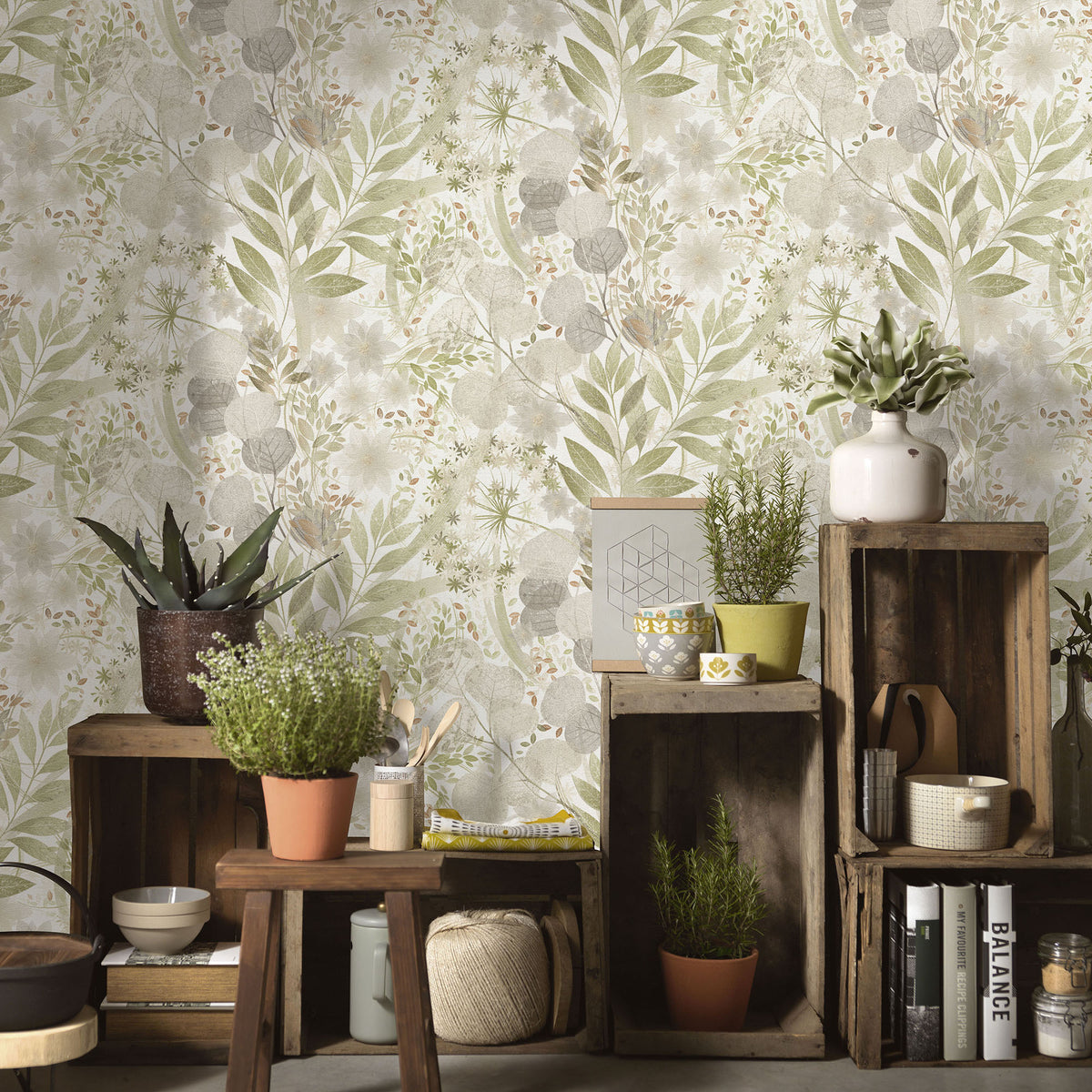 Veer Decor Secret Grove Green Wallpaper 8415-VRSG-AB5