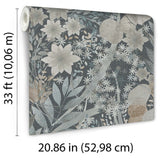 Veer Decor Secret Grove Navy Wallpaper 8415-VRSG-AB6