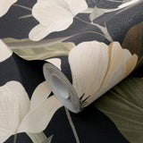Veer Decor Fairy Blossom Black Wallpaper 8415-VRSG-AC2