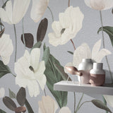 Veer Decor Fairy Blossom Grey Wallpaper 8415-VRSG-AC4
