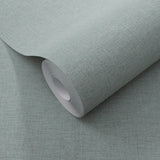 Veer Decor Linen Serenity Teal Wallpaper 8415-VRSG-AE10