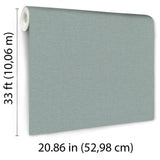 Veer Decor Linen Serenity Teal Wallpaper 8415-VRSG-AE10