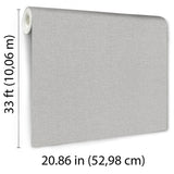 Veer Decor Linen Serenity Light Grey Wallpaper 8415-VRSG-AE1