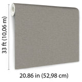 Veer Decor Linen Serenity Dark Grey Wallpaper 8415-VRSG-AE13