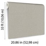 Veer Decor Linen Serenity Taupe Wallpaper 8415-VRSG-AE15