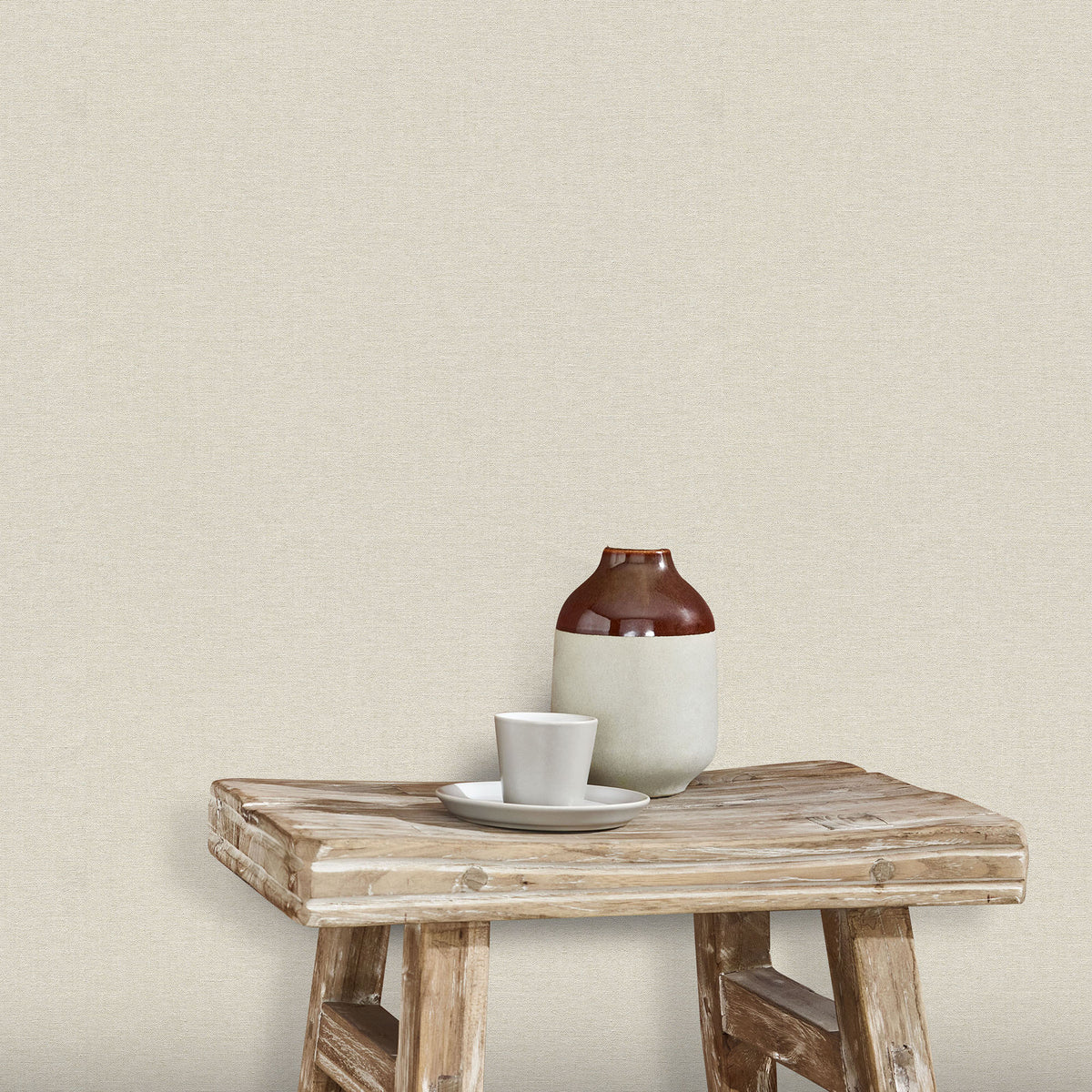 Veer Decor Linen Serenity Off-White Wallpaper 8415-VRSG-AE16
