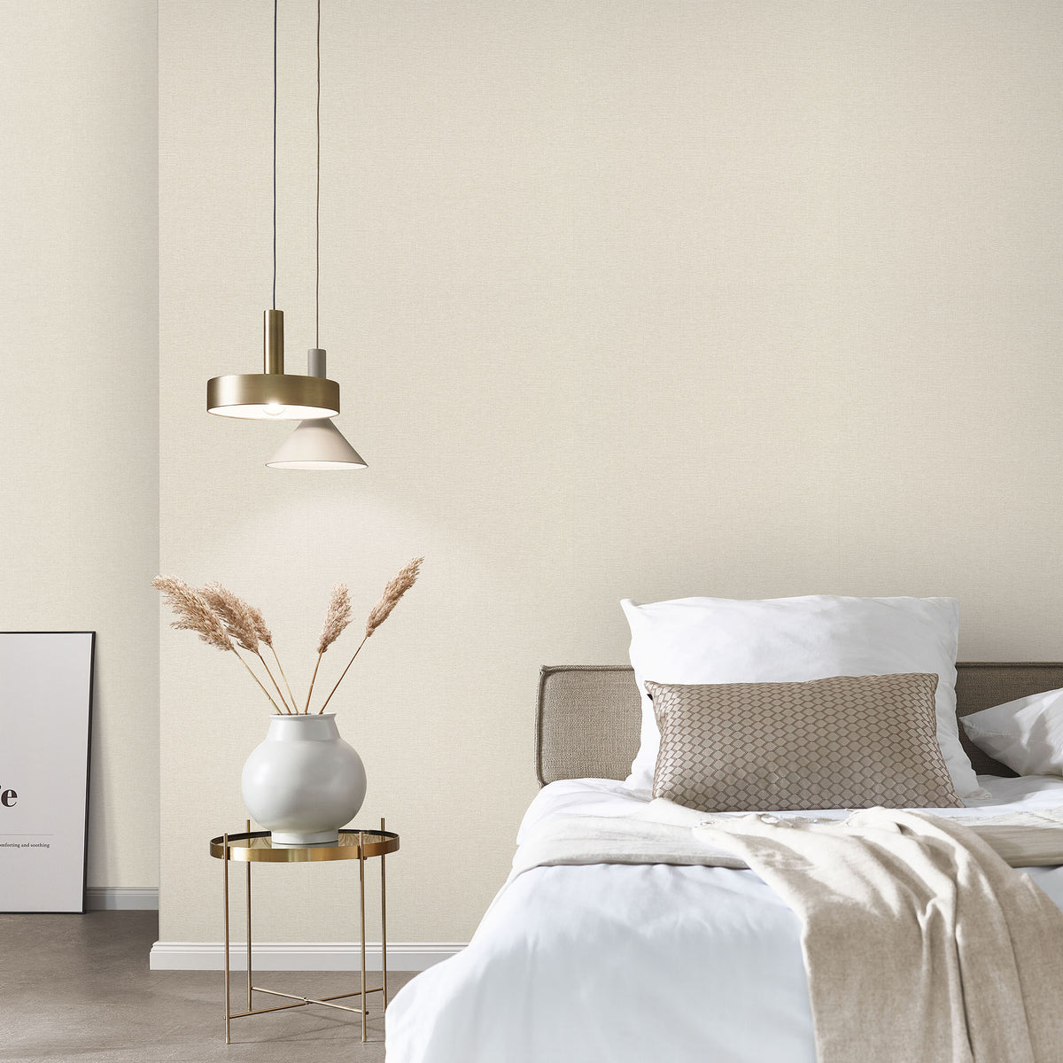 Veer Decor Linen Serenity Beige Wallpaper 8415-VRSG-AE2