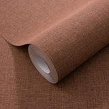 Veer Decor Linen Serenity Red Wallpaper 8415-VRSG-AE4