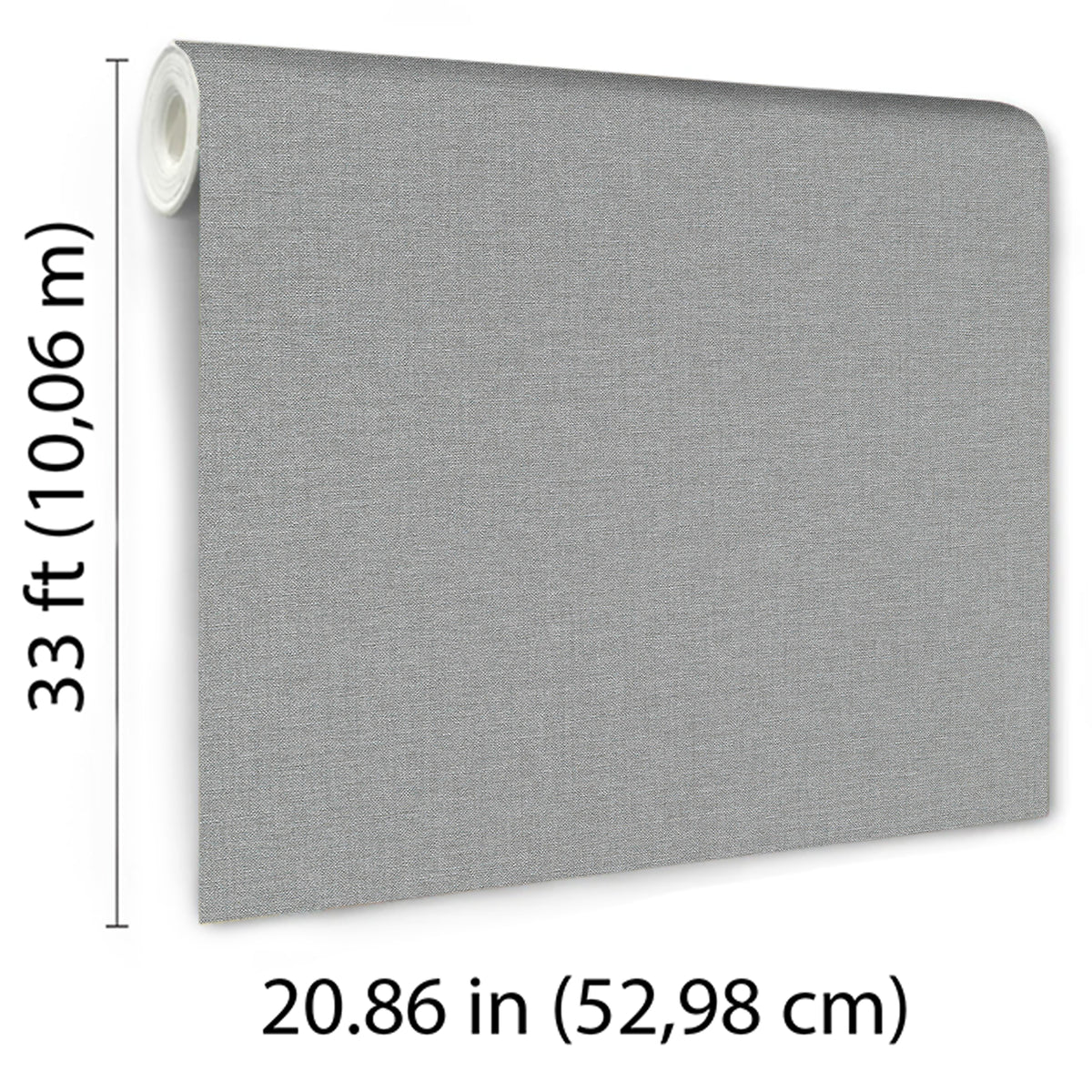 Veer Decor Linen Serenity Grey Wallpaper 8415-VRSG-AE7