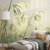 Veer Decor Bamboo Breeze Green Wall Mural 8416-VRZM-AB-2