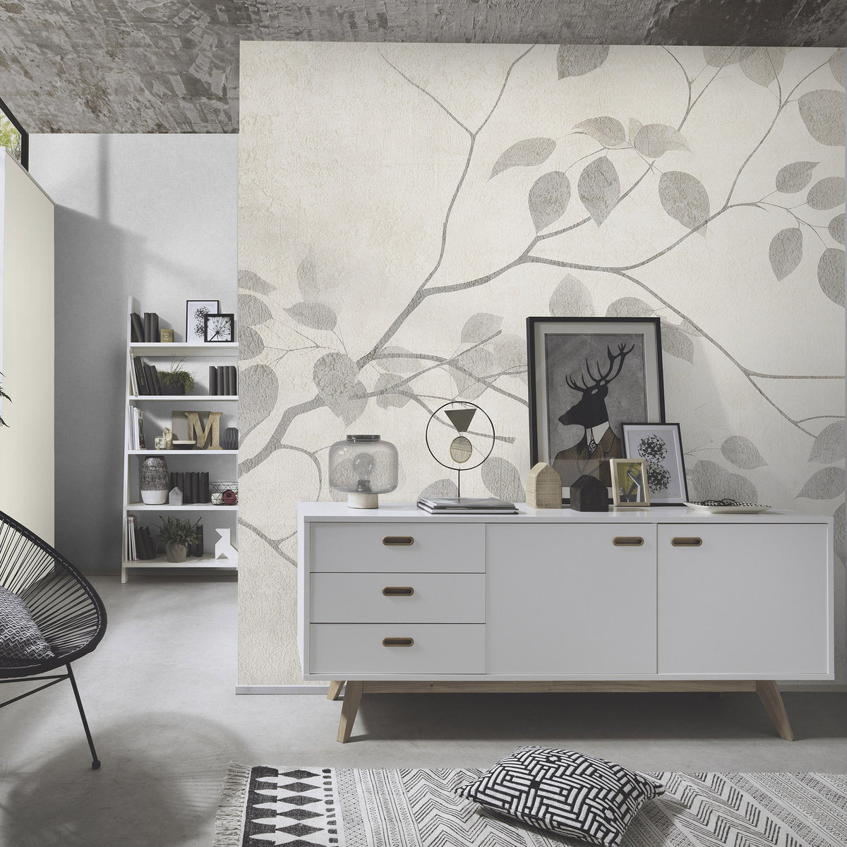 Veer Decor Quiet Place Grey Wall Mural 8416-VRZM-AE-1