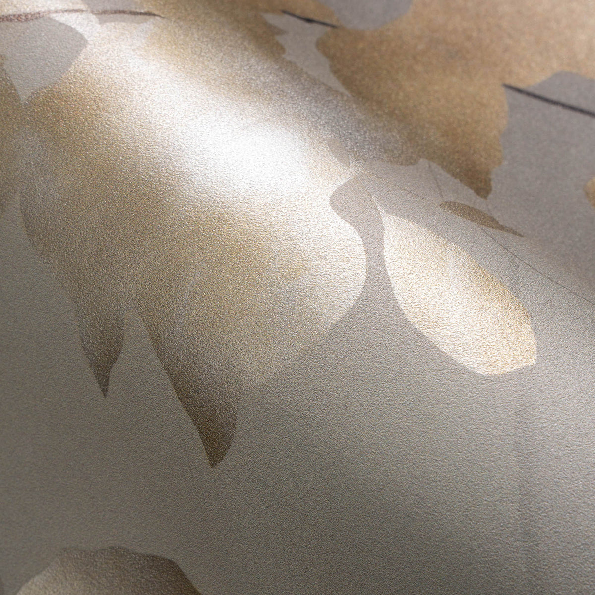 Veer Decor Afterglow Leaves Silver Wall Mural 8416-VRZM-AF-1