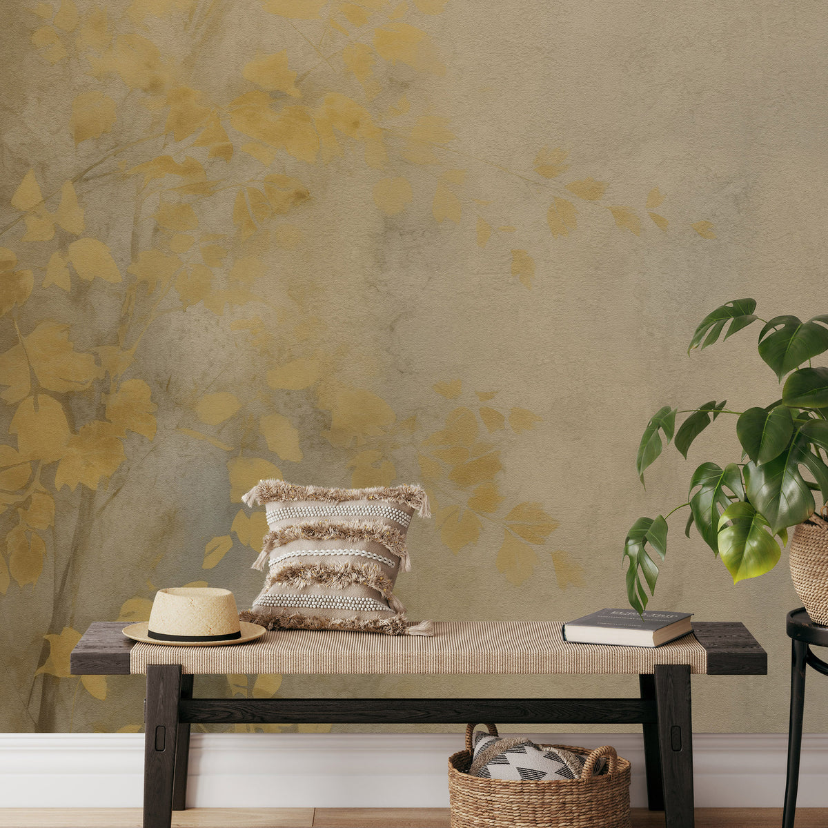 Veer Decor Golden Murmur Gold Wall Mural 8416-VRZM-AG