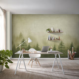 Veer Decor Silent Woods Green Wall Mural 8416-VRZM-AH-2