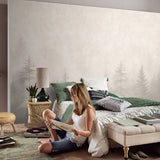 Veer Decor Silent Woods Cream Wall Mural 8416-VRZM-AH-3
