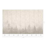 Veer Decor Silent Woods Cream Wall Mural 8416-VRZM-AH-3