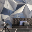 Veer Decor Silver Prism Silver Wall Mural 8416-VRZM-AI