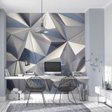 Veer Decor Silver Prism Silver Wall Mural 8416-VRZM-AI