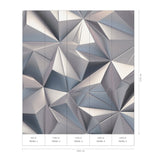 Veer Decor Silver Prism Silver Wall Mural 8416-VRZM-AI