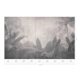 Veer Decor Tropical Haze Grey Wall Mural 8416-VRZM-AK-2