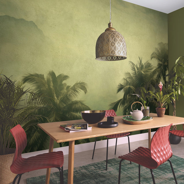 Veer Decor Coco Island Green Wall Mural 8416-VRZM-AL-1