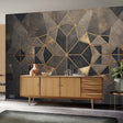 Veer Decor Gilded Star Gold Wall Mural 8416-VRZM-AR
