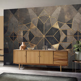 Veer Decor Gilded Star Gold Wall Mural 8416-VRZM-AR