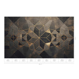 Veer Decor Gilded Star Gold Wall Mural 8416-VRZM-AR