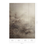 Veer Decor Mystic Garden Grey Wall Mural 8416-VRZM-AS-2