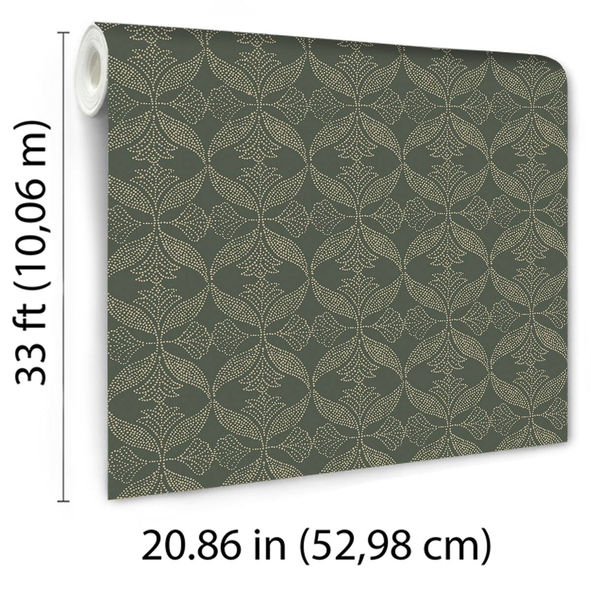 Veer Decor Ornament Green Wallpaper 8421-ANT-AD2
