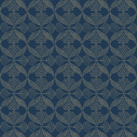 Veer Decor Ornament Navy Wallpaper 8421-ANT-AD3