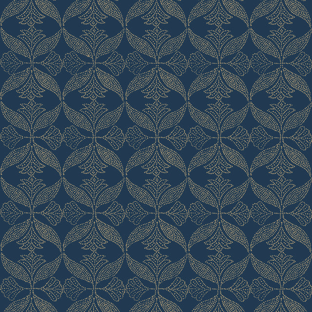 Veer Decor Ornament Navy Wallpaper 8421-ANT-AD3