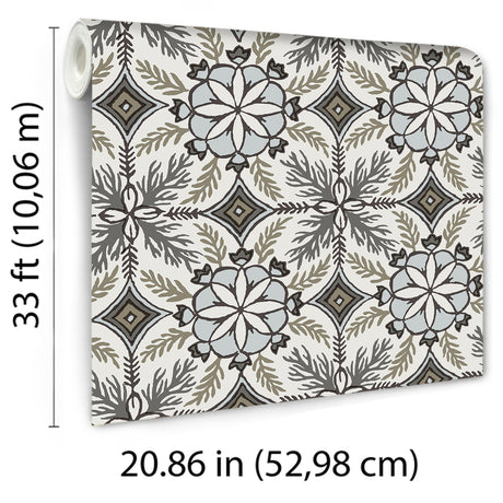 Veer Decor Morocco Taupe Wallpaper 8421-ANT-AE1