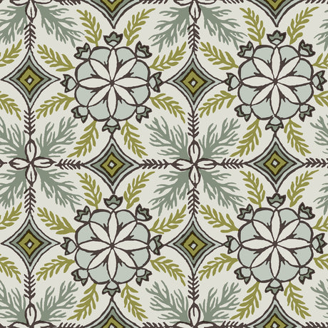 Veer Decor Morocco Green Wallpaper 8421-ANT-AE2