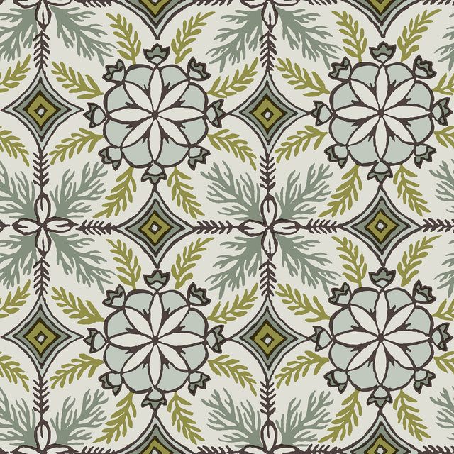 Veer Decor Morocco Green Wallpaper 8421-ANT-AE2