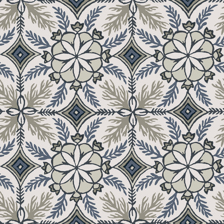 Veer Decor Morocco Blue Wallpaper 8421-ANT-AE3